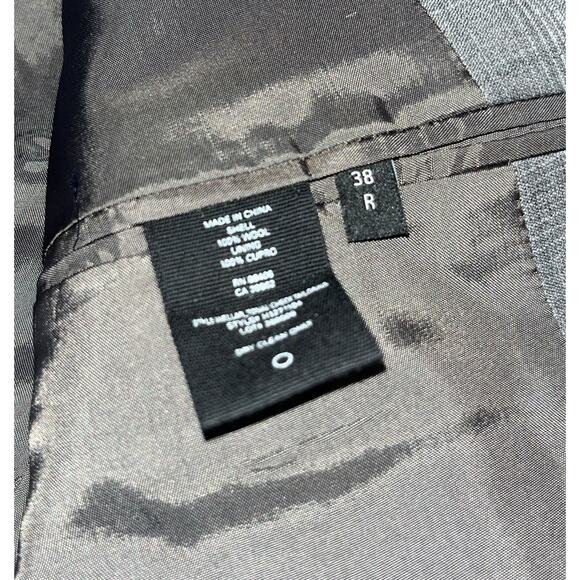 Men’s Theory Grey 2 Button Single Vent Wool Blazer 38R NWT - Picture 5 of 10